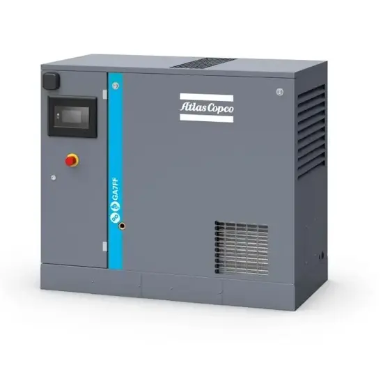 Atlas Copco Oliegesmeerde schroefcompressor GA7FF 8,5 400/50 FM MEAA
